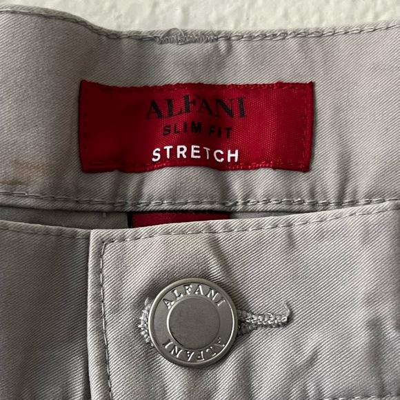 ALFANI Slim Fit Stretch Pants - Picture 2 of 4
